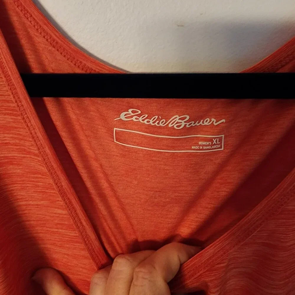 NWOT Eddie Bauer Peach/Orange Tank Top - Picture 4 of 4